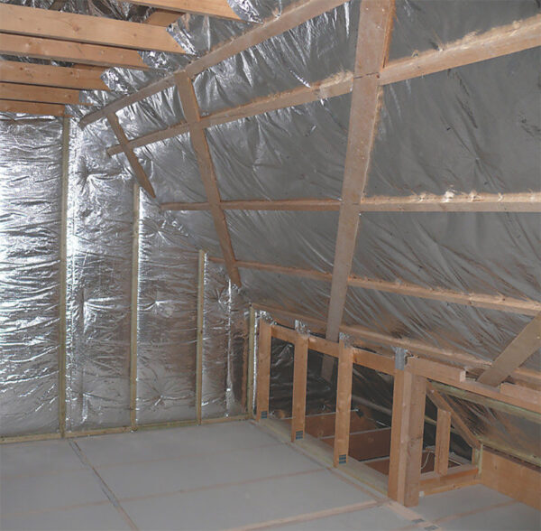 Loft insulation 2024 between rafters